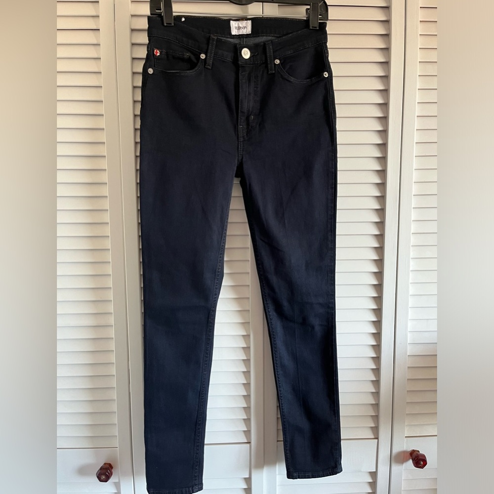 Hudson BLAIR Dark wash High Rise super skinny crop jeans size 27 NWT